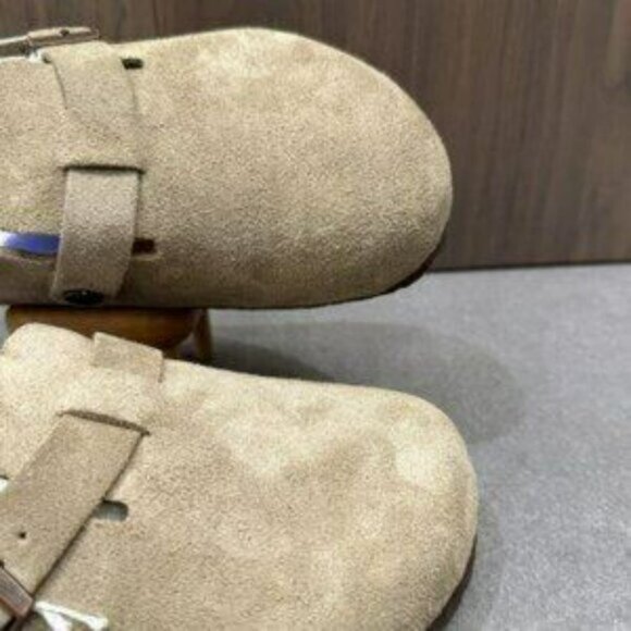 NWT Birkenstock Boston taupe suede mule clogs - Picture 3 of 6